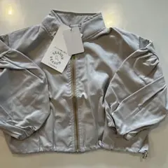シーズンリーズン　グレージュ　ジッパー付き ジャケット 110
