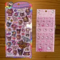 【正規品】日焼けサンリオキャラクターズうるちゅるポップシール　キティタイルシール