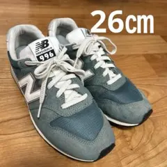 New Balance 996 グレー/ブルー スニーカー　26㎝