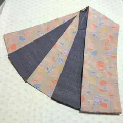 半幅帯☆さくま紬、嵯峨野紬☆三河帯芯使用☆ハンドメイド