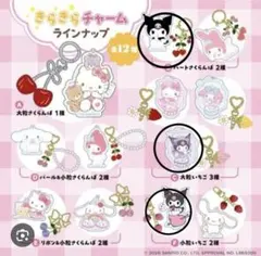 サンリオ　きらきらフルーツチャーム　クロミ3点セット