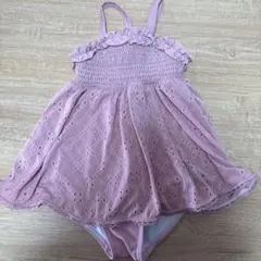 キッズ ワンピース水着 ピンク 120cm