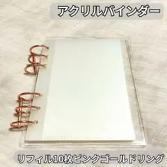 アクリルバインダー 貯金 韓国 Saving クリア リフィル10枚 PGリング