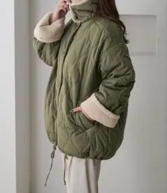 【apres jour clair】裏ボアキルティングジャケット