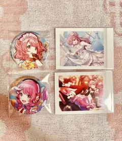 プロセカ　桃井愛莉　グリッター缶バッジ　パシャこれ