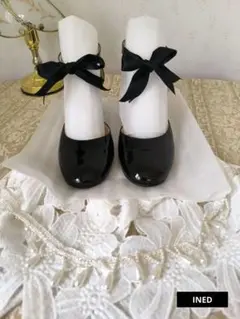 INED 結婚式 靴 リボン付光沢 【百貨店購入】