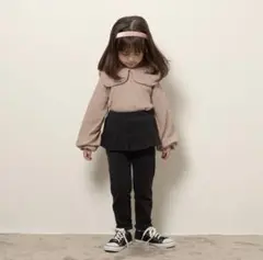 Lycee mine　フリルフリルスリムパンツ　ブラック　140