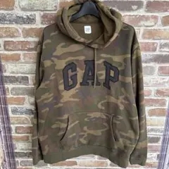 GAP 迷彩柄 フード付きパーカー Lサイズ
