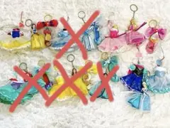 最終値下！ディズニープリンセス キーホルダー ドレス 靴 ハイヒール