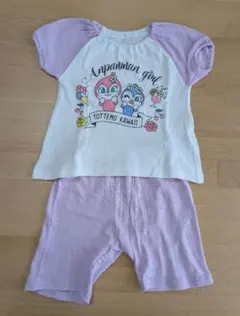アンパンマン 半袖パジャマ ピンク 80cm