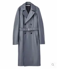 ジョンローレンスサリバン 22SS グレー レザー トレンチコート