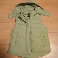 theory ライトグリーンダウンベスト サイズ2