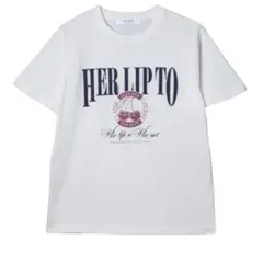 新品未使用　herlipto classic チェリー　Tシャツ　white 2025年最新】Herlipto レディース 半袖(Tシャツ) Tシャツ・カットソー