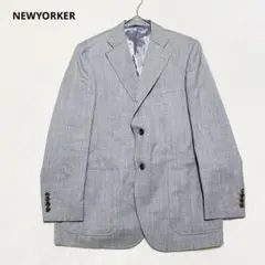 ニューヨーカー ウール100 テーラードジャケット L 通勤　フォーマル　高級感