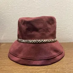 DAKS バーガンディ ハット Sサイズ