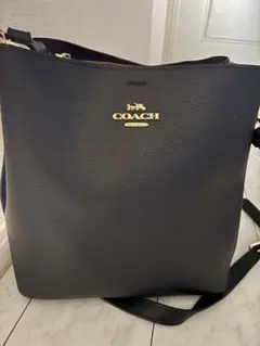 COACH 2way タウンバスケット　黒　美品