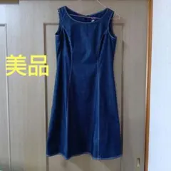 M'S GRACY♡エムズグレイシー デニムリボンワンピース 38 - メルカリ