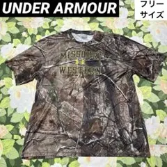 【値下げOK】Under Armour カモフラージュUS古着Tシャツ Fサイズ