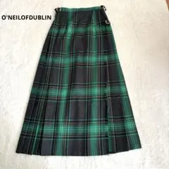 オニールオブダブリン キルトスカートマキシ丈 ピン付属 BEAMS別注