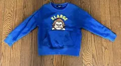 XLARGE キッズ トレーナー 110サイズ 青