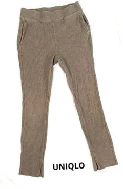 UNIQLO ユニクロ　リブレギンス　スパッツ　ベージュ　М