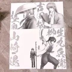 銀魂展　A4ポスターコレクションセット　山崎退　吉田松陽　陸奥　柳生九兵衛