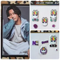 三代目 小林直己 ゆにまる ぷっくりシール 10個 バラ売りフォトカード 1枚