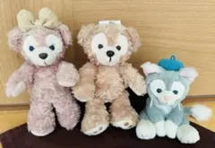 ダッフィー　シェリーメイ　ジェラトーニぬいぐるみバッジ