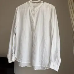 無印良品◉洗いざらしリネン◉白シャツ