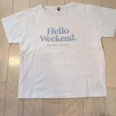 PINK-latte Hello Weekend Tシャツ ホワイト Sのサムネイル