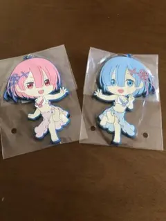 Re:ゼロから始める異世界生活　レム　ラム ラバーキーホルダー　サイズ11cm