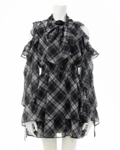 INGNI 2Wayリボン肩あきワンピース ブラック