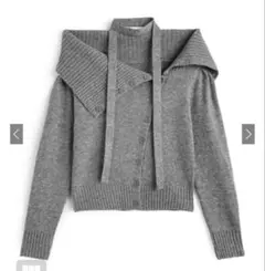 タイ付きオフショルダーニットトップス［gf112］