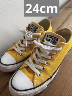 【早め発送】CONVERSE ALL STAR イエロー 24cm