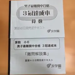 浜学園 最高レベル特訓算数 小4第4分冊 問題集 中学受験 - メルカリ
