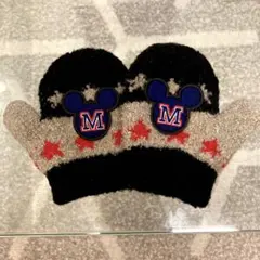 ミッキーマウス キッズ手袋 ニット