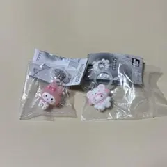 ゆるっとめじるしアクセサリー＆ふわふわスノーめじるしアクセサリー マイメロディ