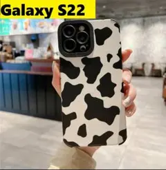 Galaxy S22 牛柄　レザー　可愛い　Galaxyケース