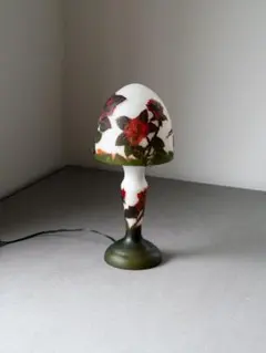 高さ62㎝【特大】山景文エミールガレ風ランプ　アンティーク レトロ品 エミール・ガレ エミールガレ風 スタンドランプ ランプ