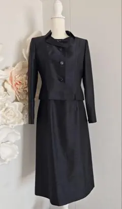 【2回着用/美品】東京ソワール coccolussi ブラックフォーマル 9号