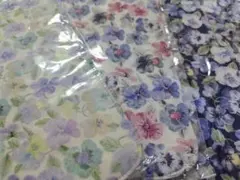 リバティ　ハンドメイド　ハーフサイズハンカチ3枚セット9