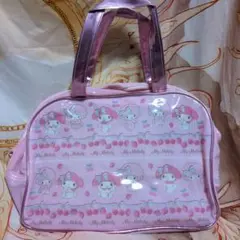 マイメロ　ビニールバッグ　プールバッグ