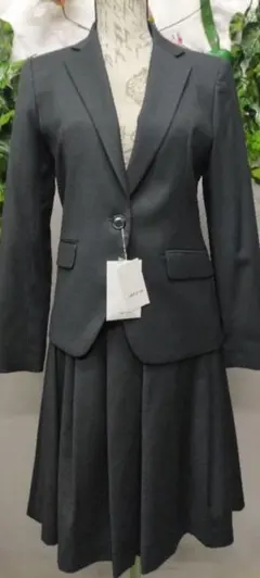 新品タグ付 コムサイズム セットアップ スーツ L チャコールグレー ストレッチ