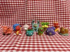 当時物 デジモンアドベンチャー ソフビ ミニフィギュア 指人形 セット