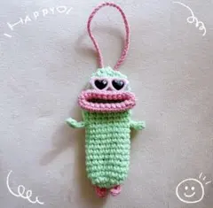 パクパクモンスターリップケース メロンソーダちゃん ハンドメイド