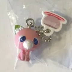 お茶犬　チョコボーロ　サクラ キーホルダー