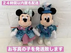 新品タグ付き　ミッキー・ミニー　ぬいぐるみバッジ　２点　２５周年　ディズニーシー