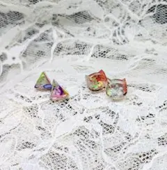【レジン】ちいさめピアス 3個セット ピアス