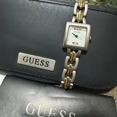 GUESS レディース 腕時計 スクエア型 シルバー ゴールド コンビ稼働中のサムネイル