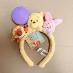 【香港限定】プーさん ピグレット ティガー ぬいぐるみつき 風船 カチューシャ